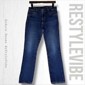 AG ADRIANO GOLDSCHMIED Women’s Size 30R Denim Jeans The Mari Straight High Rise